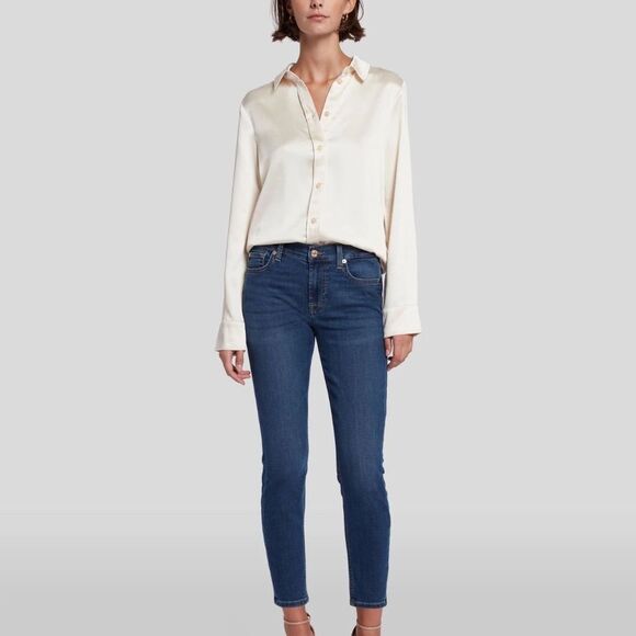 7 For All Mankind B(air) The Ankle Skinny Duchess Wash Sz 23 - Picture 1 of 10